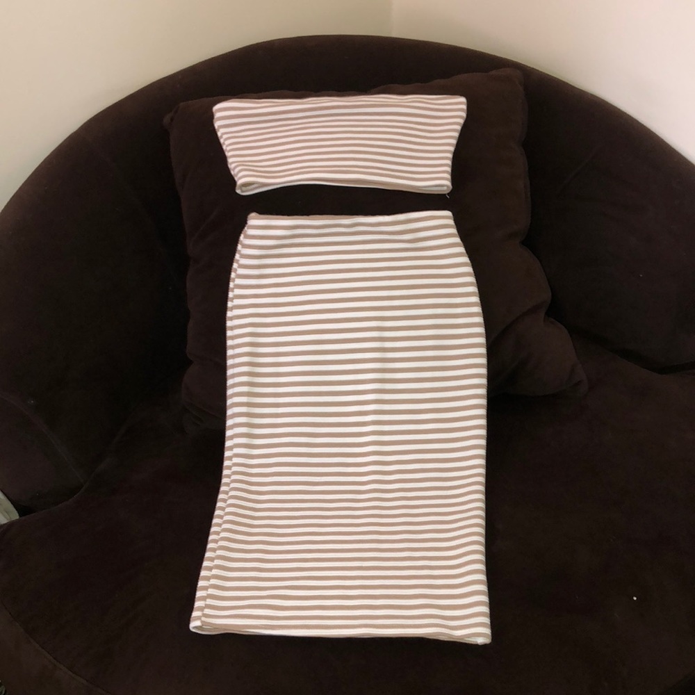Skirt and bandeau set, never worn